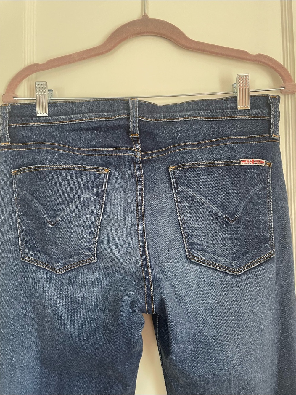 Hudson Jeans Dark Blue Nico Mid-Rise Super Skinny Jeans - Picture 3 of 14
